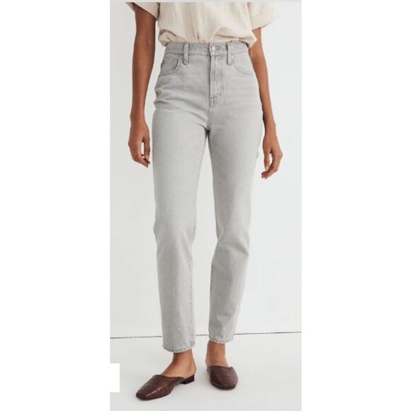Madewell Perfect Vintage Straight Jeans Women's 31 Vervain Wash High-Rise Denim‎ - Picture 1 of 12